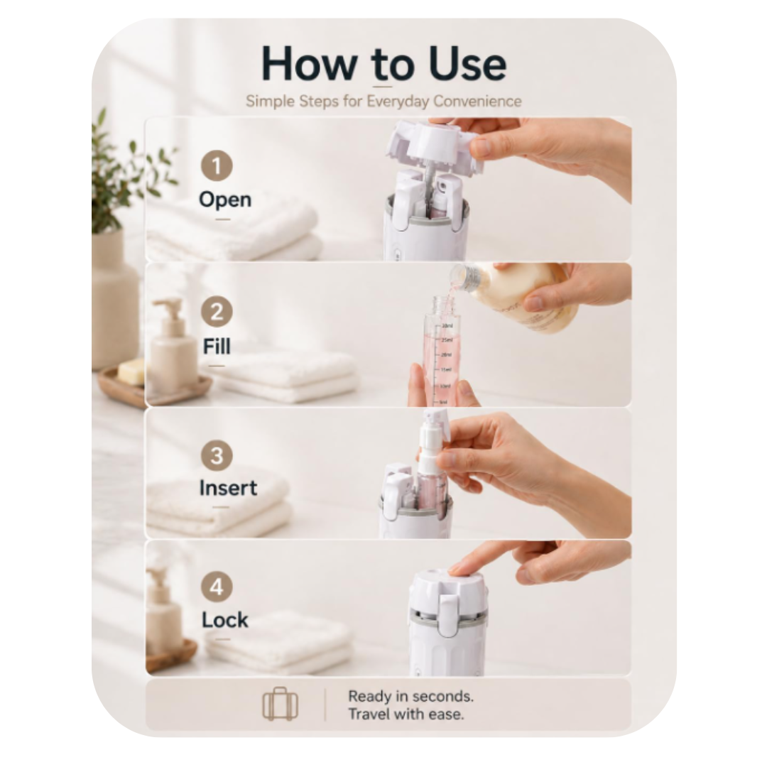 4-in-1 Travel Dispenser