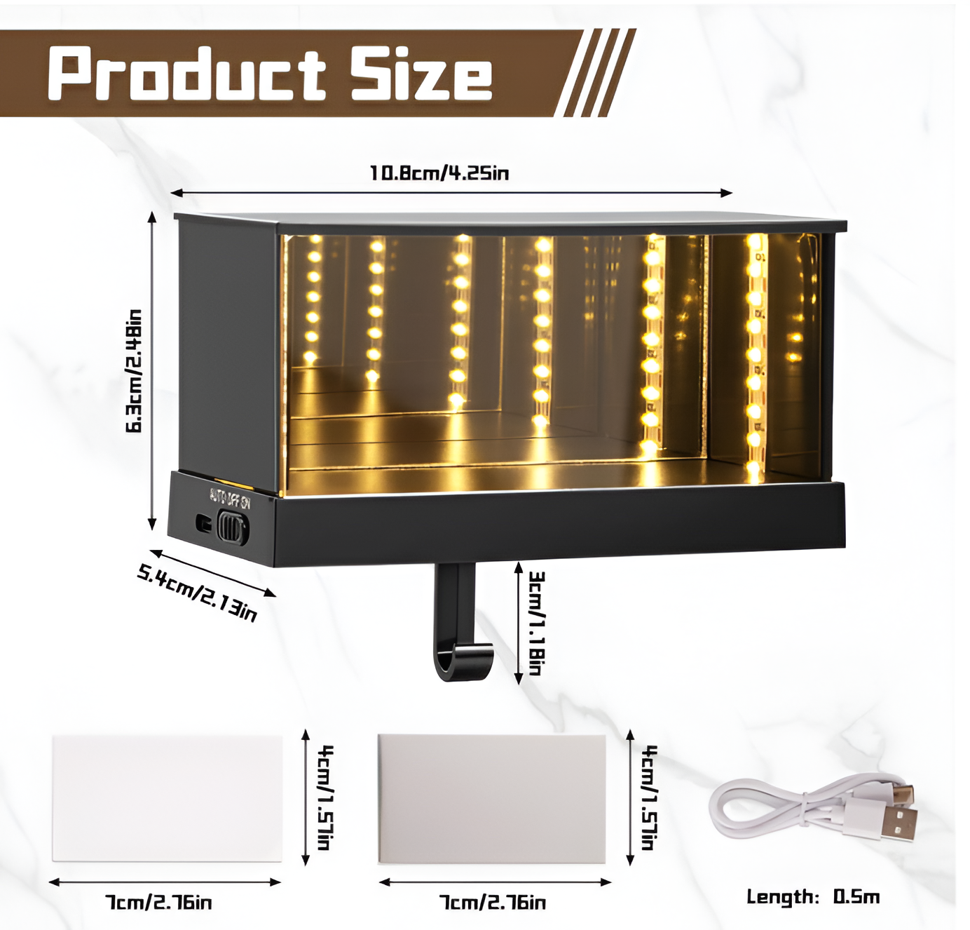 LED Car Garage with Key Holder